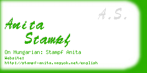 anita stampf business card